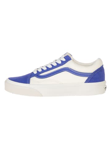 Vans Leder-Sneakers in Blau/ Weiß