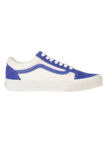 Vans Leder-Sneakers in Blau/ Weiß