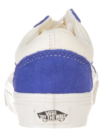 Vans Leder-Sneakers in Blau/ Weiß