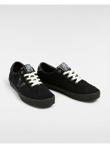 Vans Leder-Sneakers in Schwarz