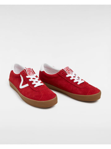 Vans Leder-Sneakers in Rot