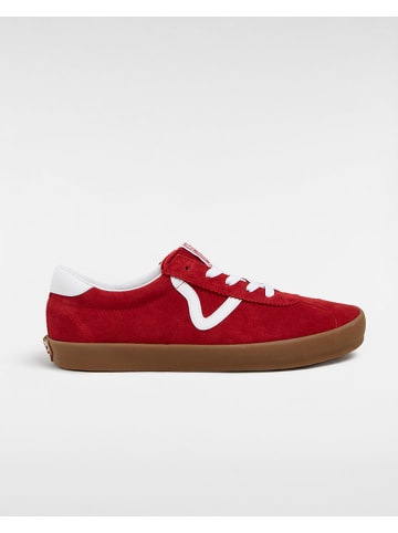 Vans Leder-Sneakers in Rot