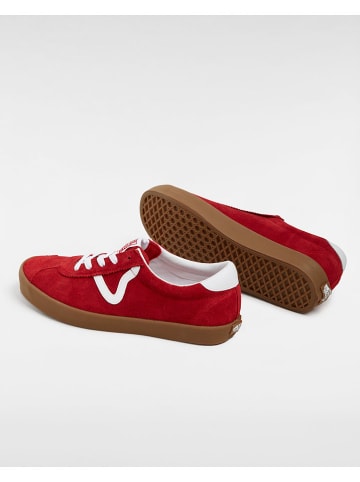 Vans Leder-Sneakers in Rot