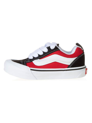 Vans Leder-Sneakers in Schwarz/ Rot