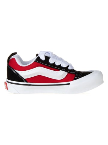 Vans Leder-Sneakers in Schwarz/ Rot