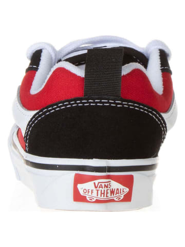 Vans Leder-Sneakers in Schwarz/ Rot