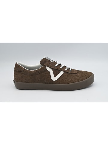 Vans Leder-Sneakers in Khaki