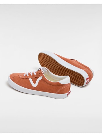 Vans Leren sneakers cognackleurig