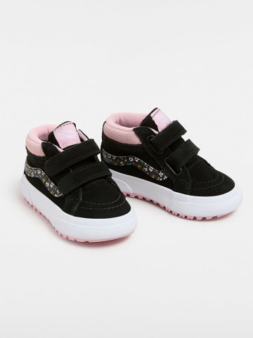 Vans Skórzane sneakersy w kolorze czarno-jasnoróżowym