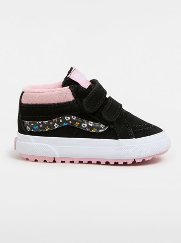 Vans Skórzane sneakersy w kolorze czarno-jasnoróżowym