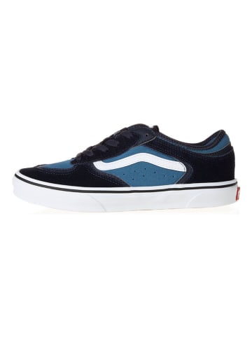 Vans Skórzane sneakersy w kolorze czarno-niebieskim