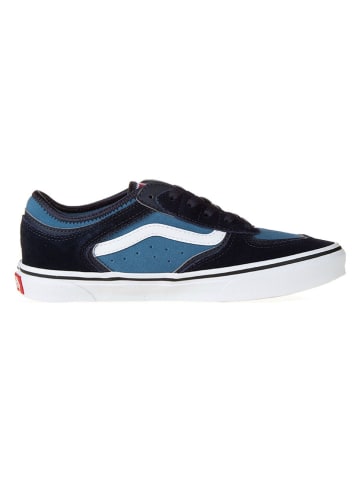 Vans Leder-Sneakers in Schwarz/ Blau