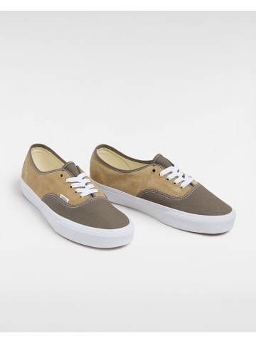 Vans Skórzane sneakersy w kolorze oliwkowo-beżowym