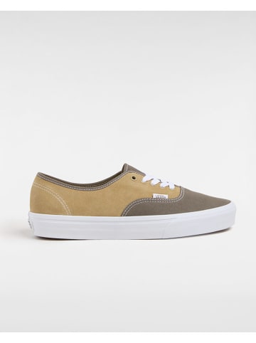 Vans Skórzane sneakersy w kolorze oliwkowo-beżowym