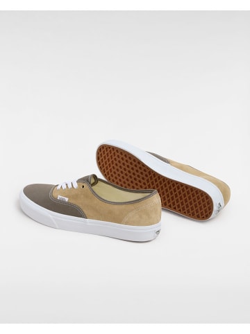 Vans Leder-Sneakers in Khaki/ Beige
