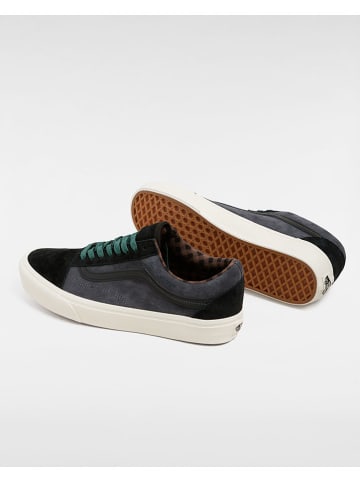 Vans Leren sneakers zwart/donkerblauw