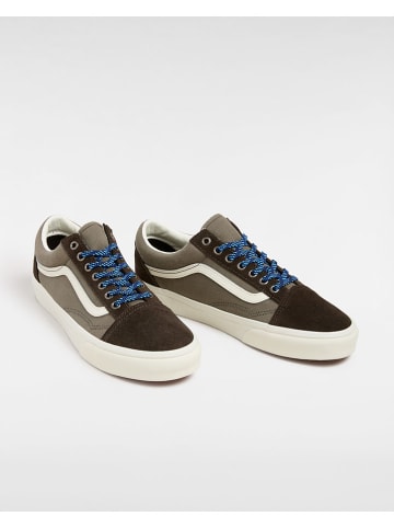 Vans Skórzane sneakersy w kolorze brązowo-szarym