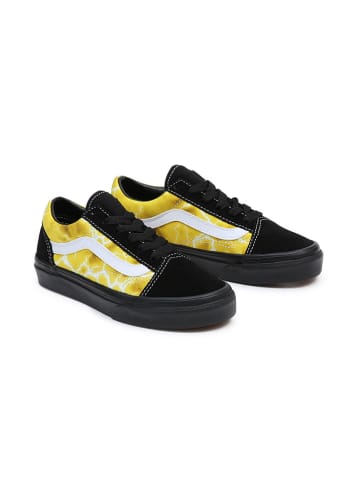 Vans Leder-Sneakers in Schwarz/ Gelb