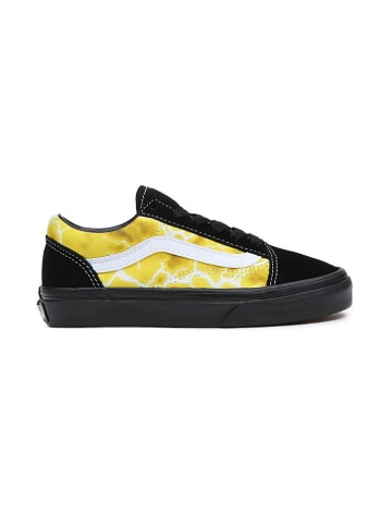Vans Leder-Sneakers in Schwarz/ Gelb
