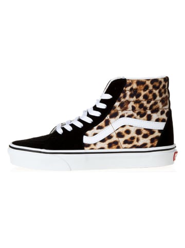 Vans Leder-Sneakers in Schwarz/ Beige