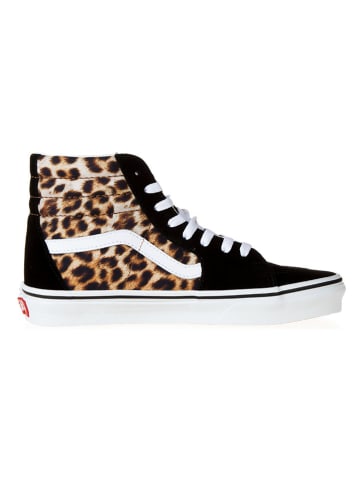 Vans Leder-Sneakers in Schwarz/ Beige