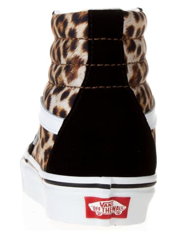 Vans Skórzane sneakersy w kolorze czarno-beżowym