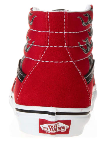 Vans Leder-Sneakers in Rot