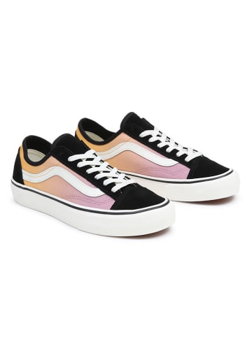 Vans Leder-Sneakers in Schwarz/ Rosa
