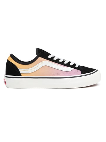 Vans Leder-Sneakers in Schwarz/ Rosa