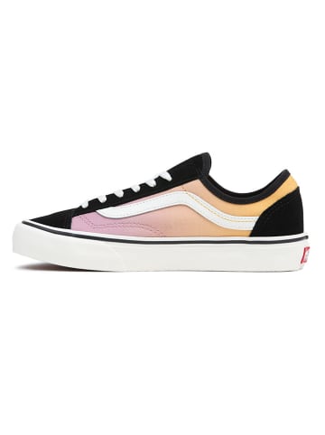 Vans Leder-Sneakers in Schwarz/ Rosa