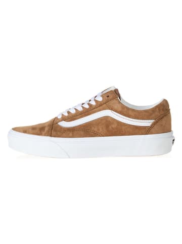 Vans Leder-Sneakers in Hellbraun