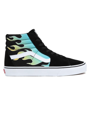 Vans Skórzane sneakersy w kolorze czarno-turkusowym