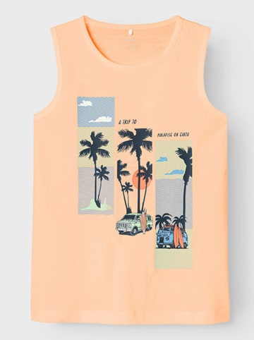 name it 2er-Set: Tops in Orange/ Grau