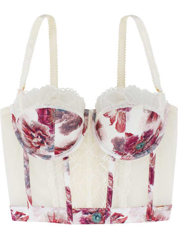 Dorina Corsage in Creme/ Rot
