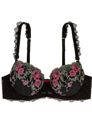Dorina Balconette-BH in Schwarz/ Pink
