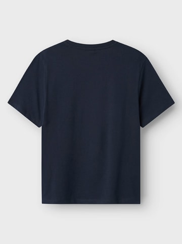 name it Shirt "Famma" donkerblauw
