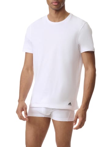 adidas Koszulki (3 szt.) w kolorze szarym, białym i czarnym