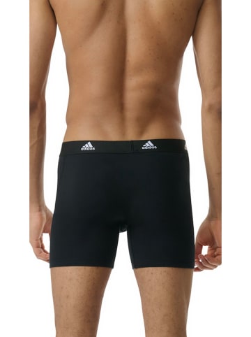 adidas Bokserki (3 pary) w kolorze czarno-niebieskim