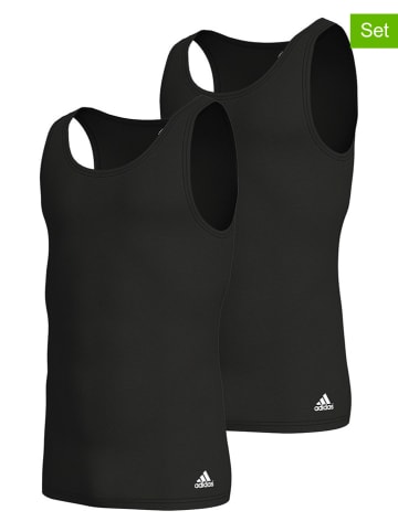 adidas 2er-Set: Unterhemden in Schwarz