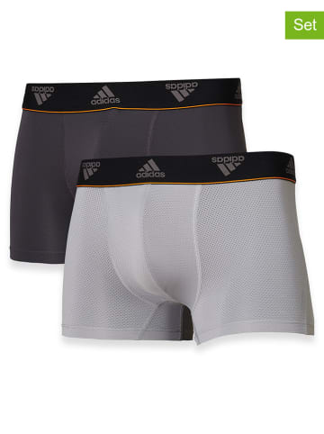 adidas Bokserki (2 pary) w kolorze jasnoszarym i antracytowym