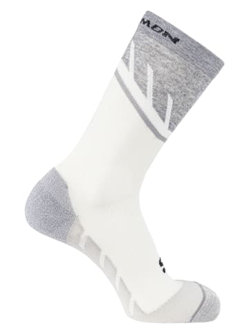 SALOMON Skarpety funkcyjne "Speedcross Crew" w kolorze białym