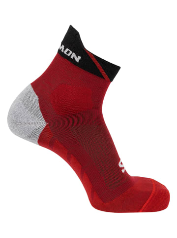 SALOMON Skarpety funkcyjne "Speedcross Ankle" w kolorze czerwonym
