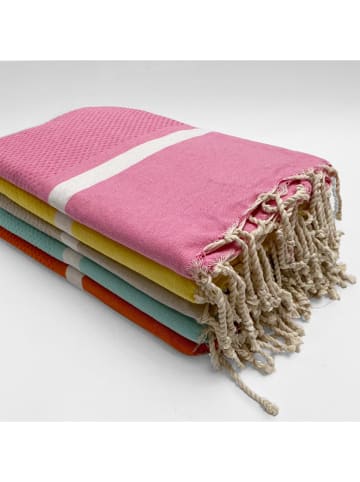 Le Comptoir de la Plage Fouta ''Melissa'' in Grau - (L)200 x (B)200 cm