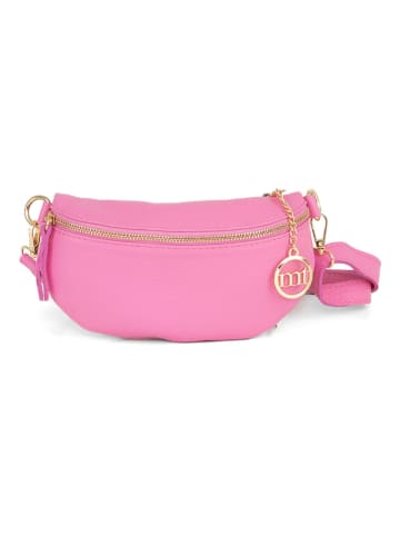 Mia Tomazzi Leder-Brustbeutel in Rosa - (B)23 x (H)13 x (T)2 cm