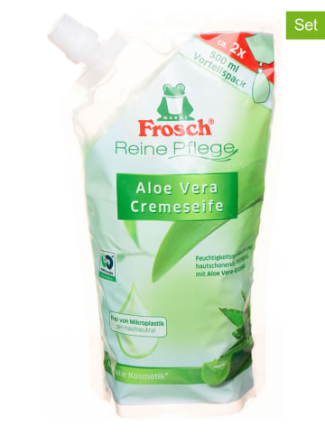 Frosch 6er-Set: Cremeseifen-Nachfüllbeutel "Aloe Vera" - 6x 500 ml
