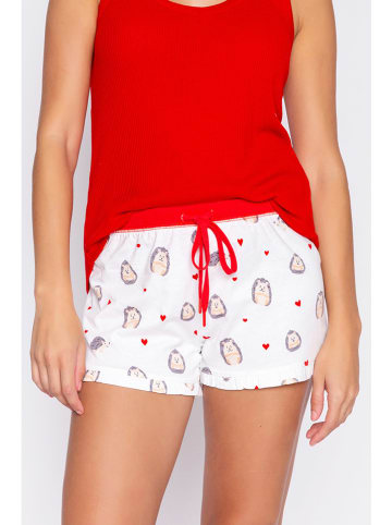 PJ Salvage Pyjama-Shorts in Weiß