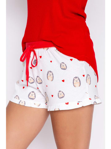 PJ Salvage Pyjama-Shorts in Weiß