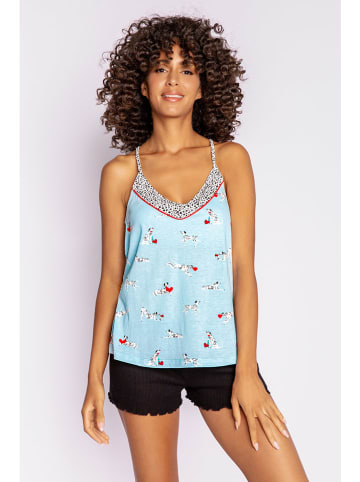 PJ Salvage Pyjama-Oberteil in Hellblau