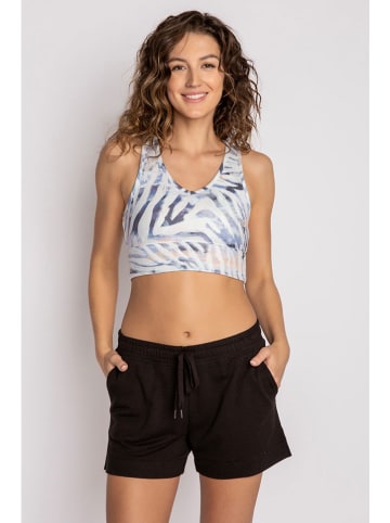 PJ Salvage Bustier in Weiß/ Blau