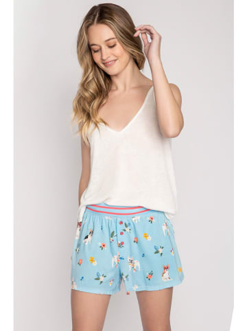 PJ Salvage Pyjamashorts lichtblauw